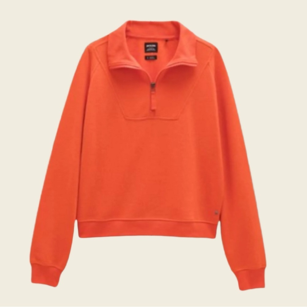 PRANA W'S COZY UP PULLOVER 1/4 zip Sweatshirt Women’s Large Color Fireside - Picture 2 of 4